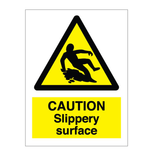 Caution Slippery Surface Sign (20013V)